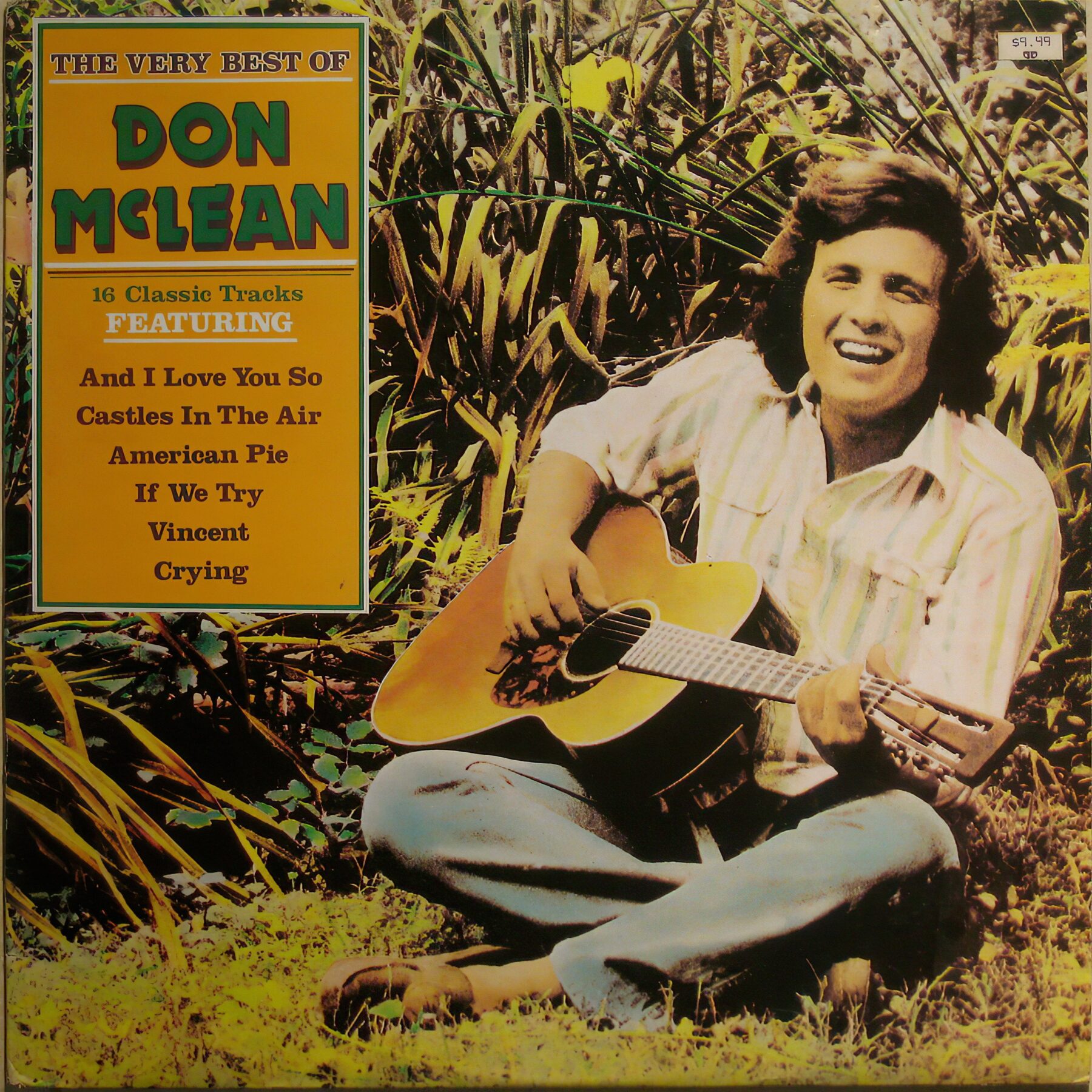 Vintage vinyl record cover Don McLean The Very Best Of